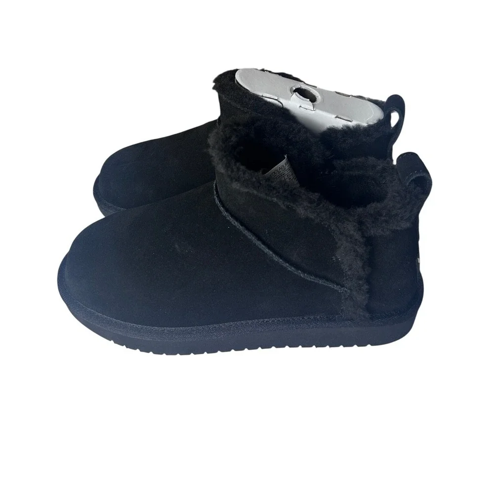 Koolaburra by UGG Koola Ultra Mini Black‎ Suede Boots Kids Size 3 1167971K NEW